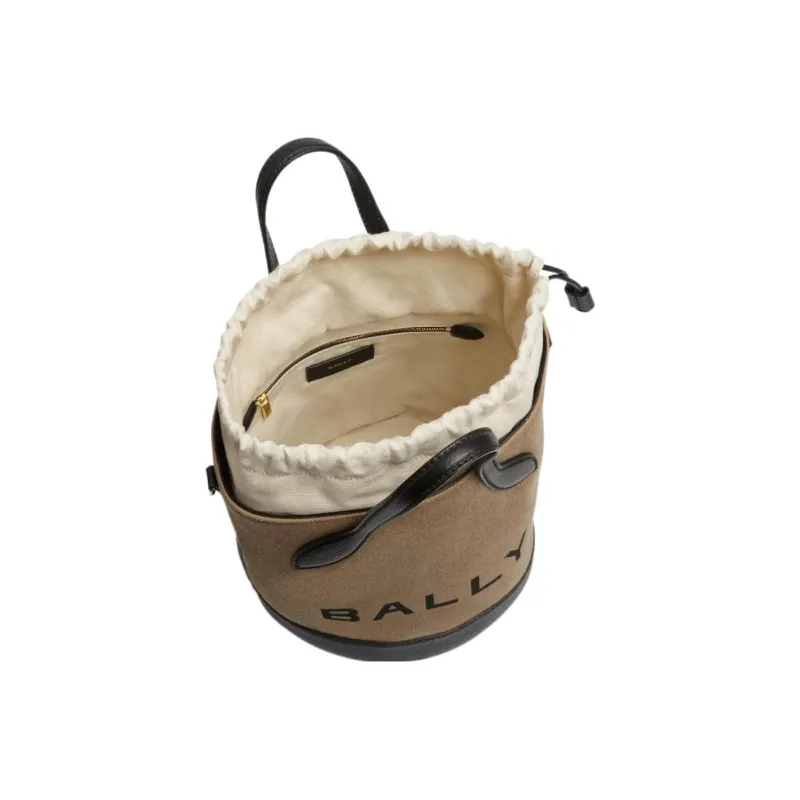BALLY Fabric One Shoulder Handbags Women's Brown-3
