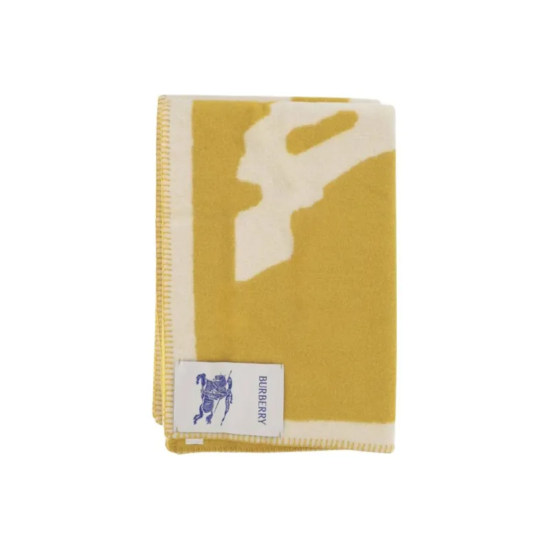 Burberry Equestrian Knight Motif Brushed Effect Blanket-0
