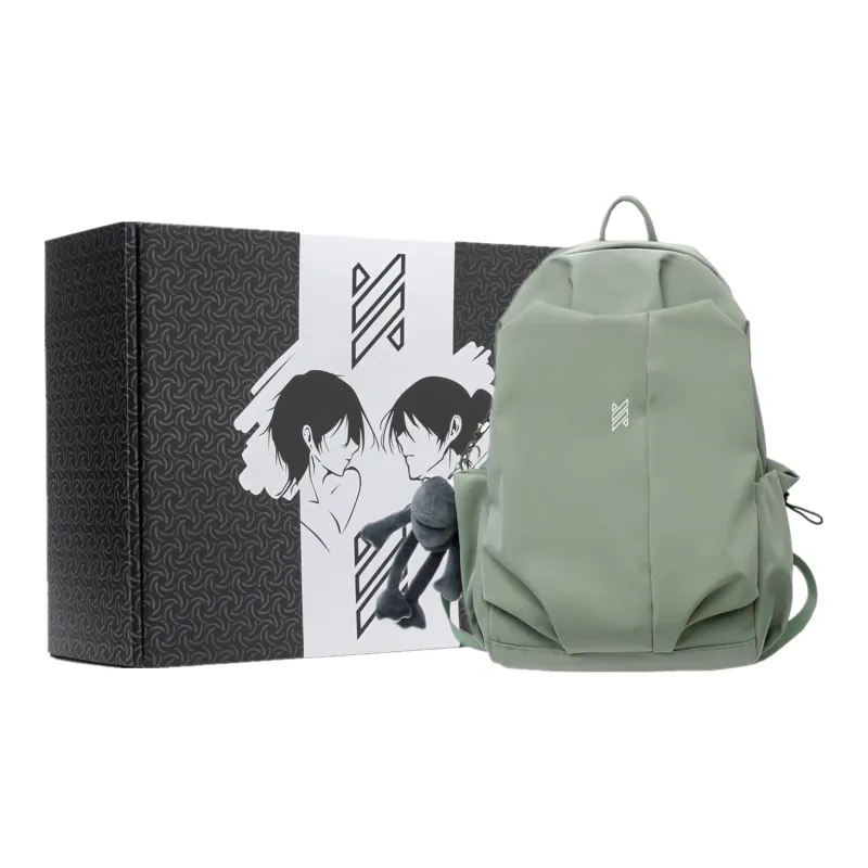 NOMK Nylon Fabric Backpack Regular Unisex Multicolor-35