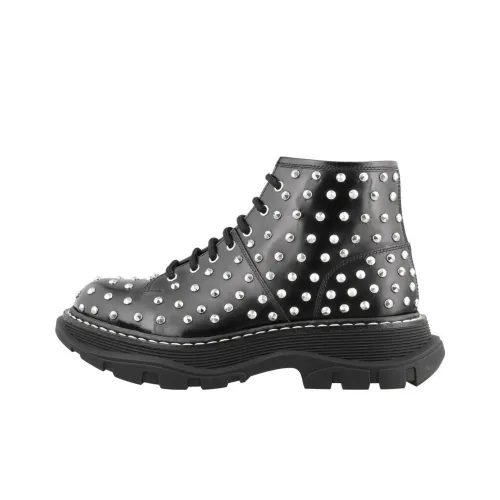 Alexander McQueen Martin Boots Women's Black/Silver