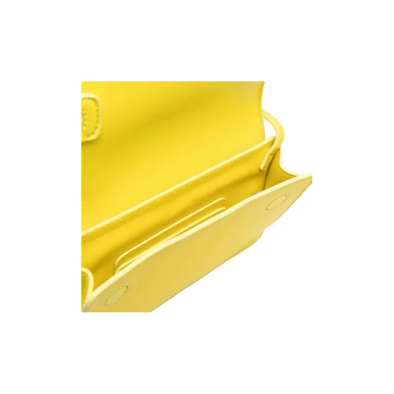 Chloe Mony Calfskin Clutch Wallet Regular Women's Yellow-2