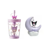 Kuromi Colorful Cup+Kuro Beige Moon Bud Night Light