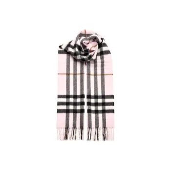 Burberry Checked Fringed Edge Scarf