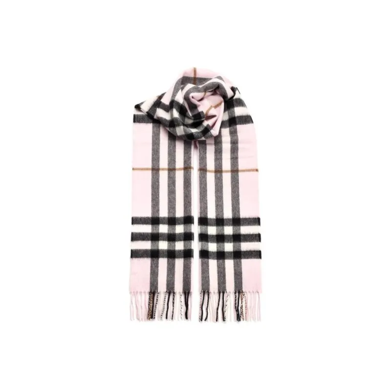 Burberry Checked Fringed Edge Scarf-0