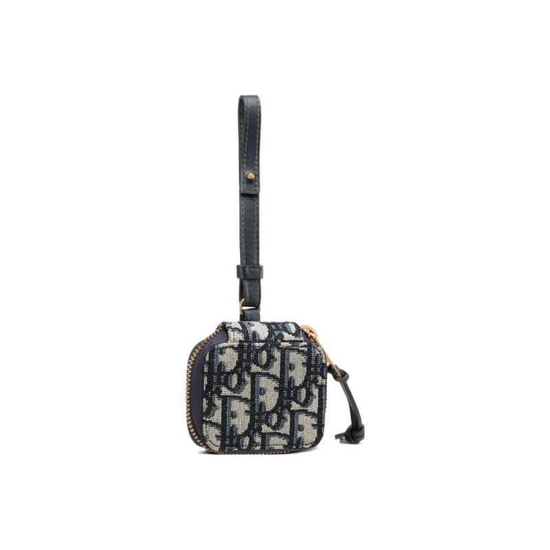 DIOR Jacquard Fabric AirPods Pro Protective Case Earphone Case Women's Blue-1