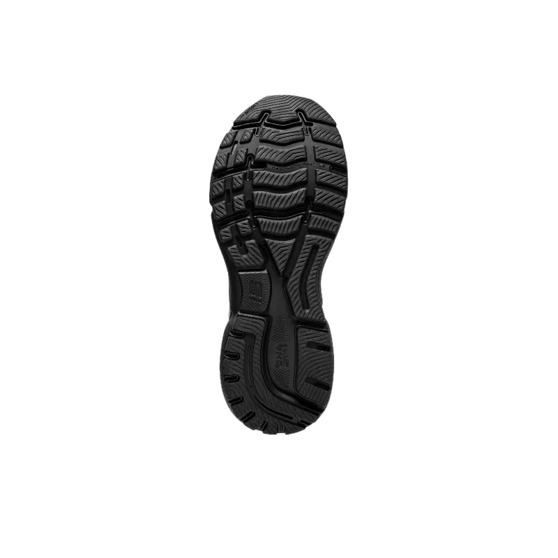 Brooks Ghost 15 Shock Absorbers With Slip Resistant Features Low Top Casual Running Shoes Men's Black-3