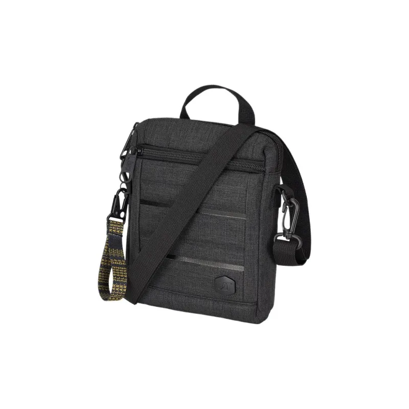 CAT Polyester Shoulder Bag Medium Size Men's Black-1