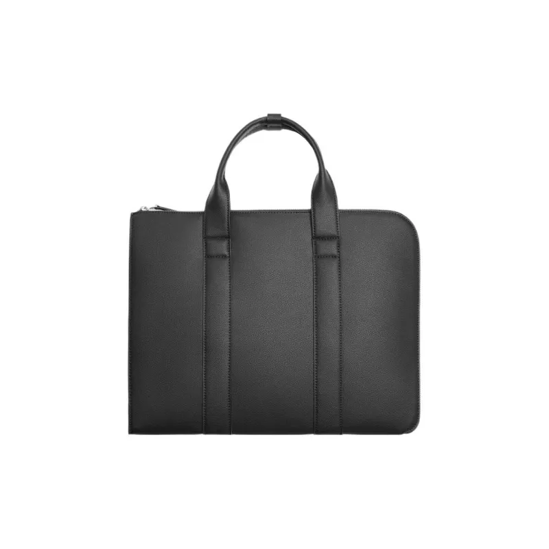 ZARA Polyurethane Briefcases Handbags Regular Men's Black-0