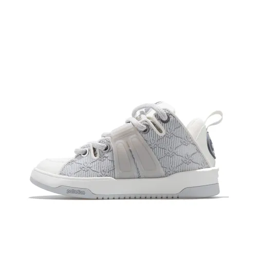 Palladium Abrasion Resistant Low Top Skateboard Shoes Women's White