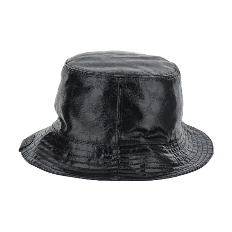 GUCCI Gg Monogrammed Leather Bucket Hat-0