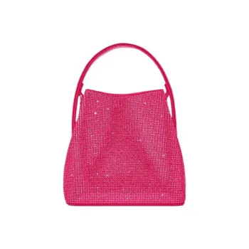 ZARA Polyester One Shoulder Handbag Crossbody Bag Mini Women's Peach Pink