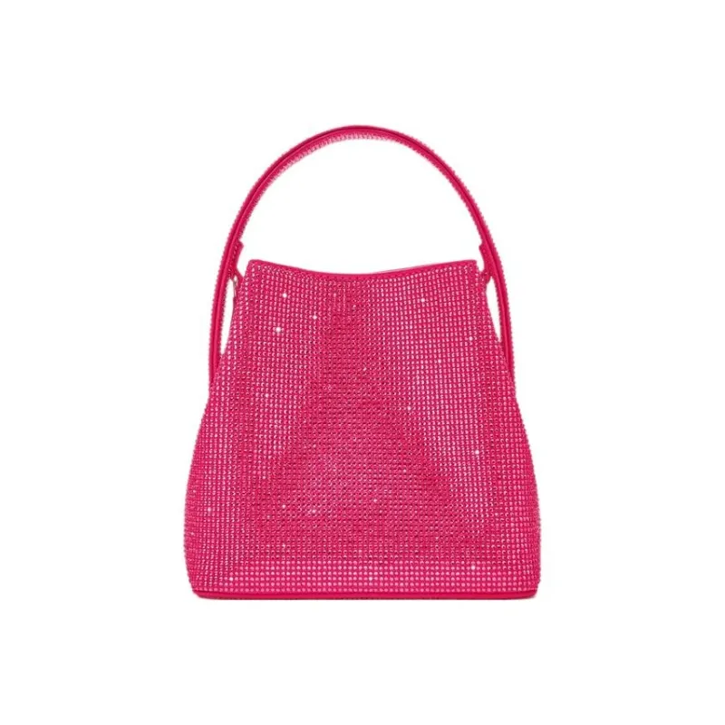 ZARA Polyester One Shoulder Handbag Crossbody Bag Mini Women's Peach Pink-0