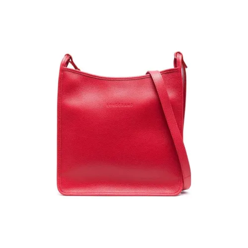 LONGCHAMP Leather Shoulder Bds bag Crossbody Bds bag Medium Size Women's Red