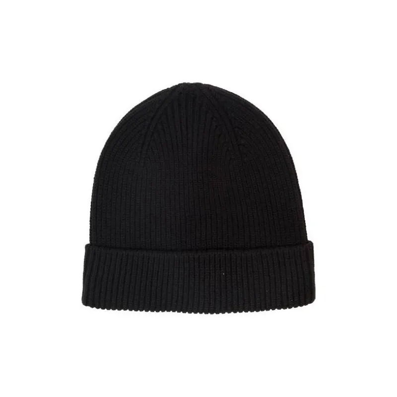VERSACE Logo Patch Knitted Beanie-1