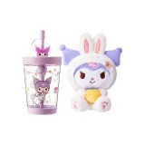 Kuromi Colorful Cup+Kuromi Bunny Costume Doll