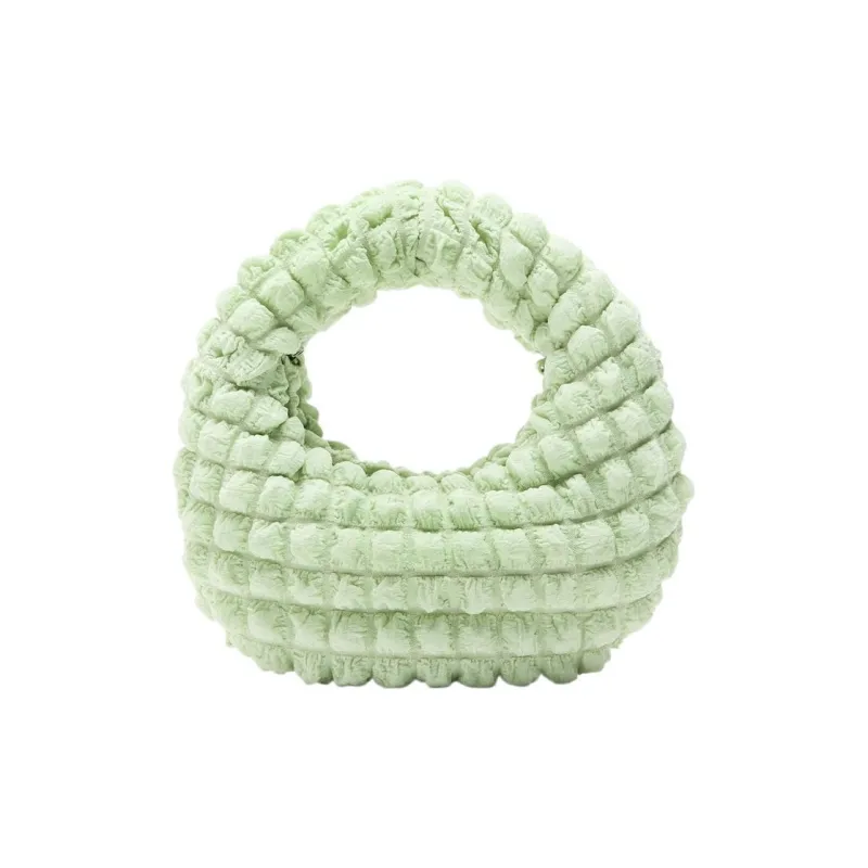 ZARA Cotton Crossbody Handbag Mini Women's Green-0
