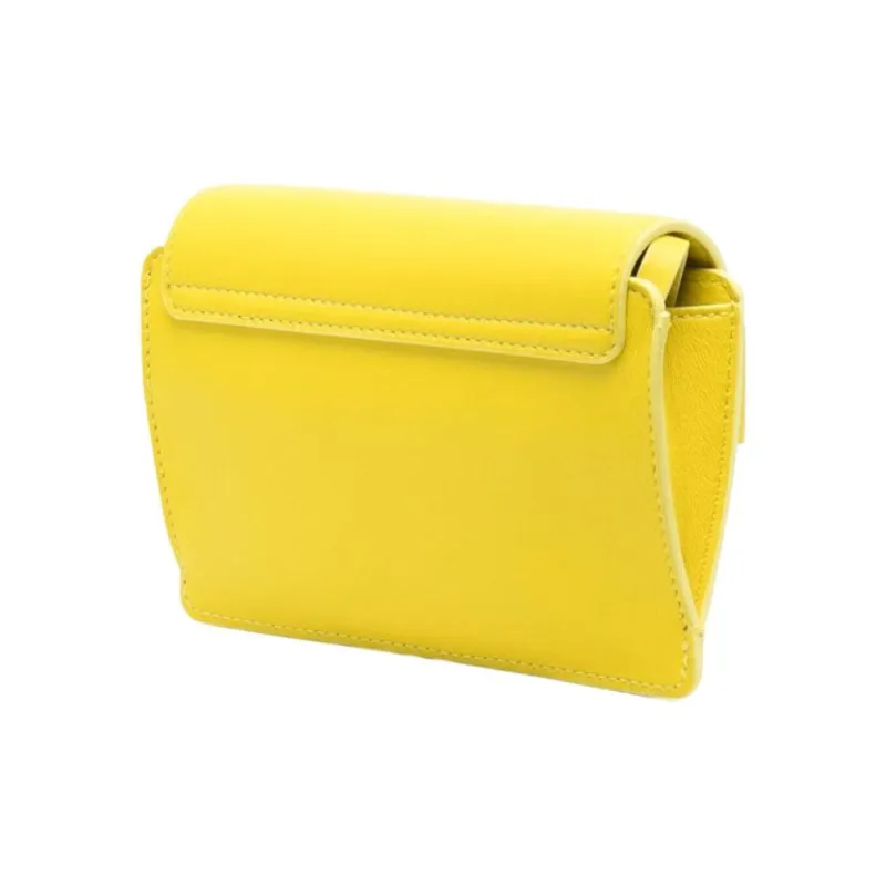 Chloe Mony Calfskin Clutch Wallet Regular Women's Yellow-1