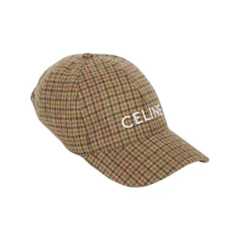 CELINE Cotton Baseball Caps Men's Yellow