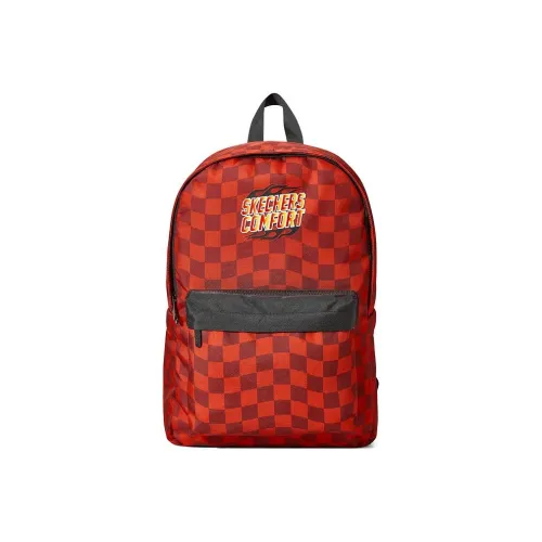 Skechers Fabric Backpack Large Size Unisex Red