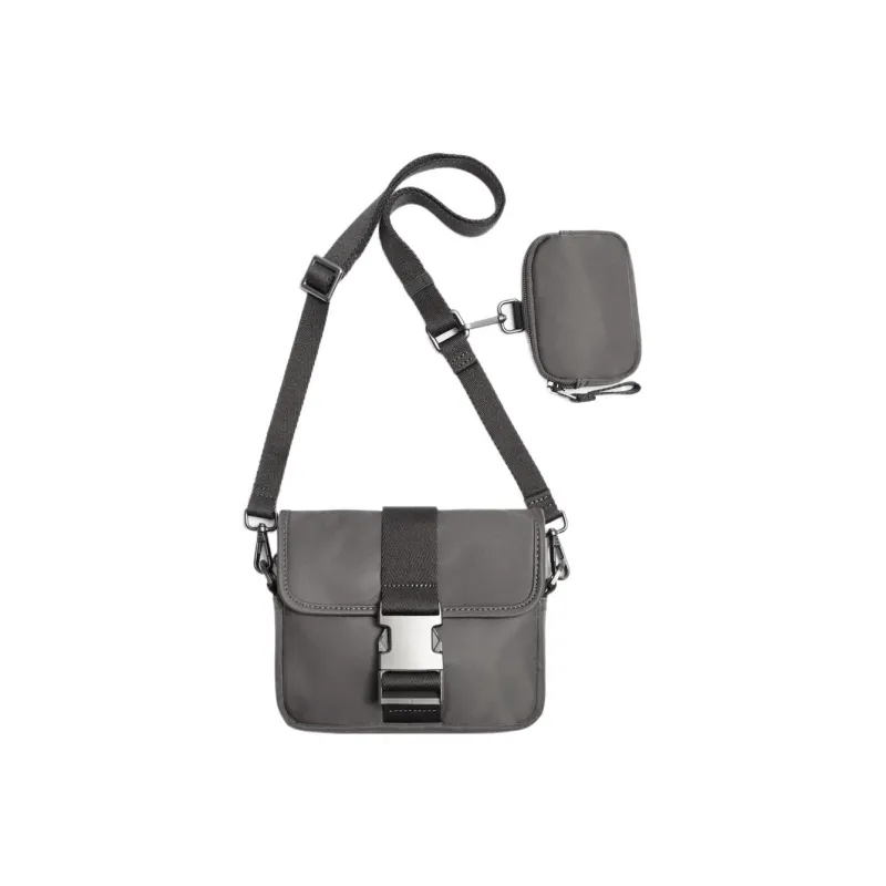ZARA Nylon Crossbody Bag Mini Men's Gray-0