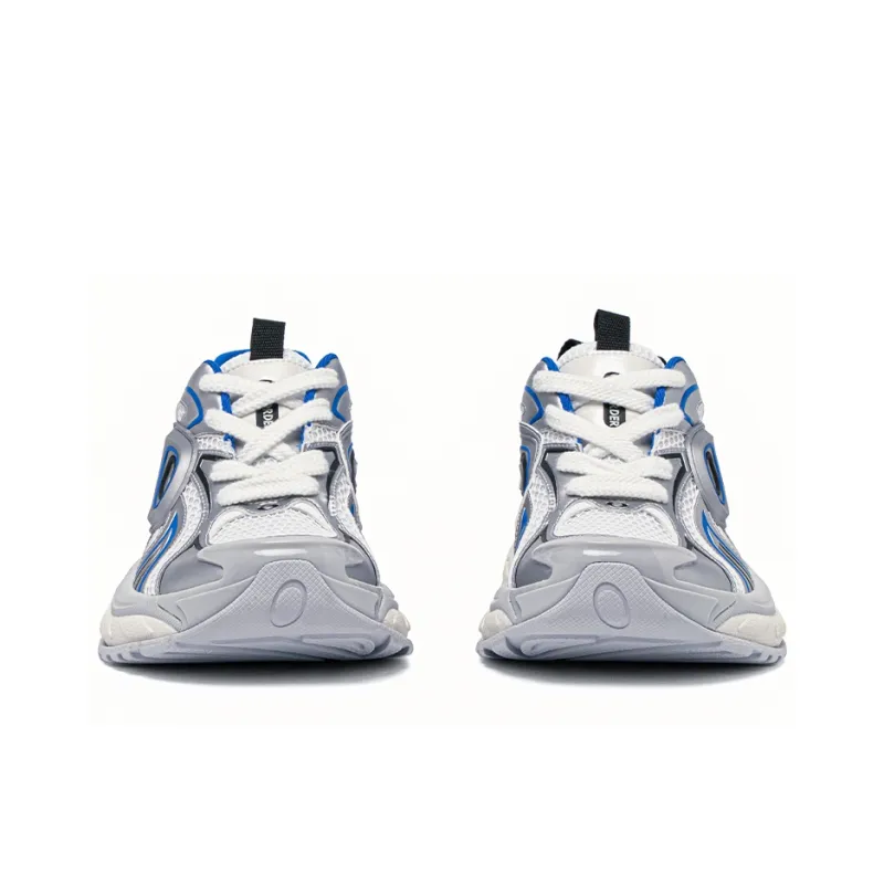 OLD ORDER Turbo GT Low Top Running Shoes Unisex White Blue-1