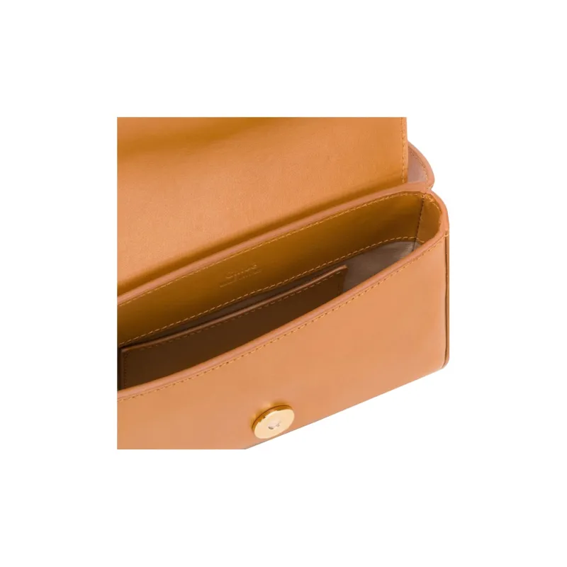 Chloe Suede Calfskin Sling Bag, One Shoulder, Crossbody, Fanny Pack Women's Brown-2