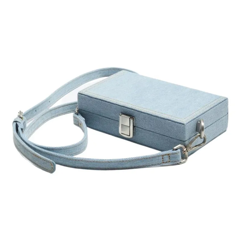 ZARA Cotton Crossbody Bag Mini Men's Blue-1