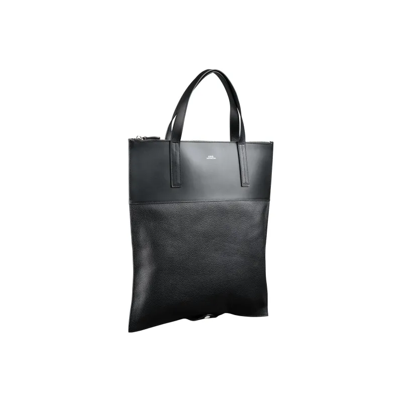 A.P.C Leather Tote Bag Shopping Bag Shoulder Bag Handbag Regular Men's Black-1