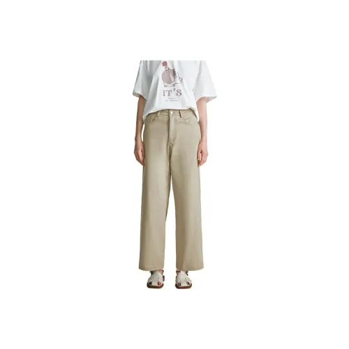 URBAN REVIVO Casual Pants Women's Khaki