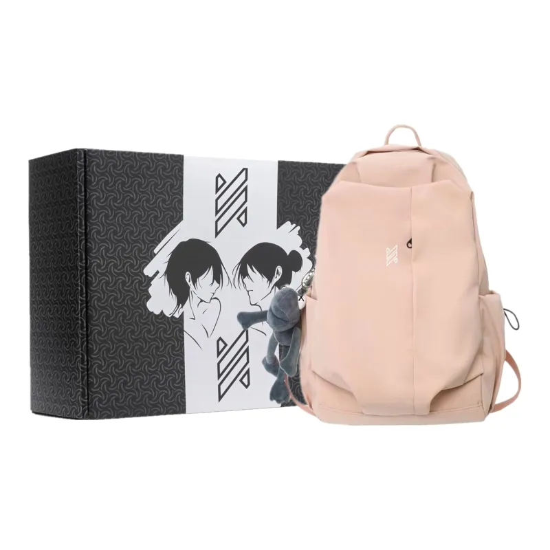 NOMK Nylon Fabric Backpack Regular Unisex Multicolor-41