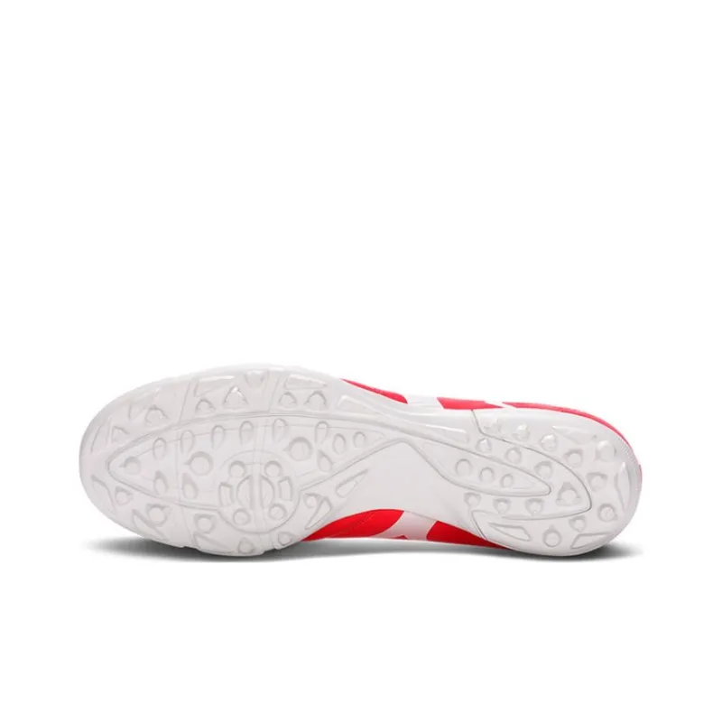 Mizuno Monarcida TF Rubber Broken Studs Anti Slip Wear Resistant Soccer Shoes Men's Fluorescent Red-3