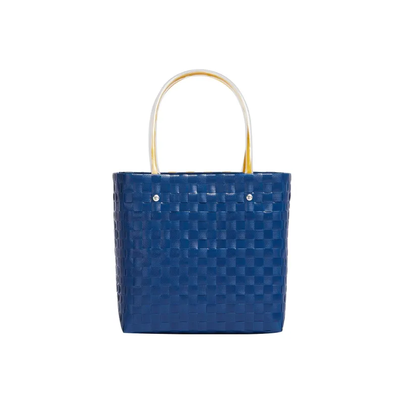 MARNI Basket Series Polypropylene Basket Bag Handbag Small Size Women's Blue-2