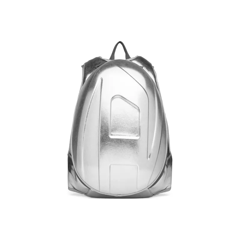 DIESEL Polyurethane And Polyester Blend Backpack Regular Men's Silver-0