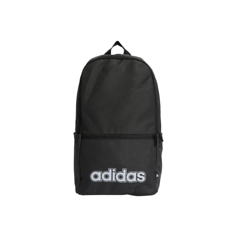 Adidas Recycled Polyester Plain Weave Fabric Backpack Regular Unisex Black-0