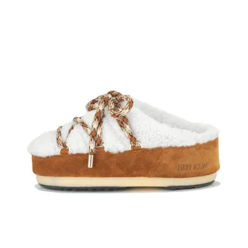 Moon Boot Faux shearling Lace up Mules