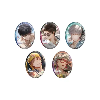 The Love Of Light And Night Floating Dream Summer Long Collection Oval Tinplate Badge IP Merch