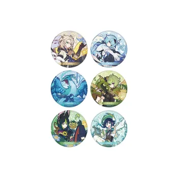 GenShin Venti, Abadon, Eula, Tighnari, Teostra, Klee Breeze Flower's Breath Theme Collection Badge IP Merch