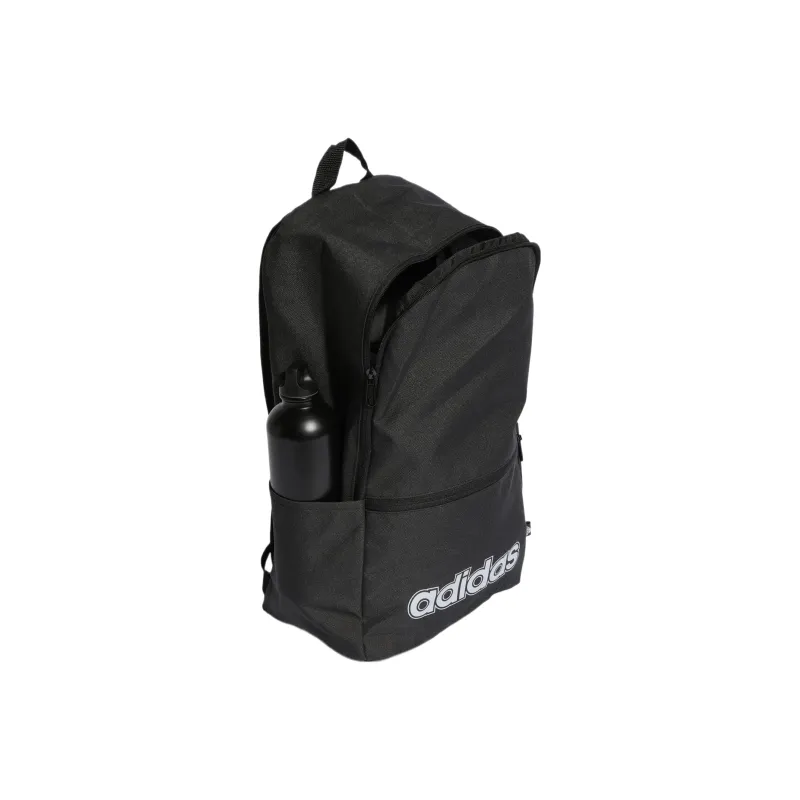 Adidas Recycled Polyester Plain Weave Fabric Backpack Regular Unisex Black-3