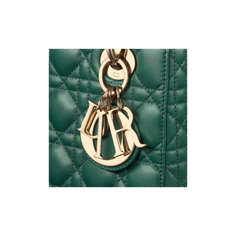 DIOR Lady DiorMy ABCDior Lambskin Lady Dior Bag, Shoulder Bag, Crossbody Bag, Handbag Small Size Women's Pine Green-4