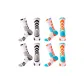 4 Pack Combination (Black & White X2+Orange & White X2)