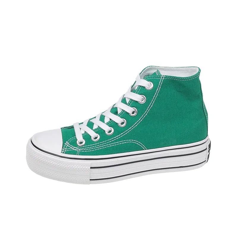 FCS Anti-Slip And Wear-Resistant Breathable High-Top Canvas Shoes Women's-4