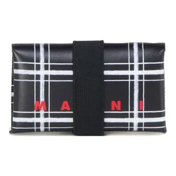 MARNI Tribeca Polyurethane Wallet Men's White/Black