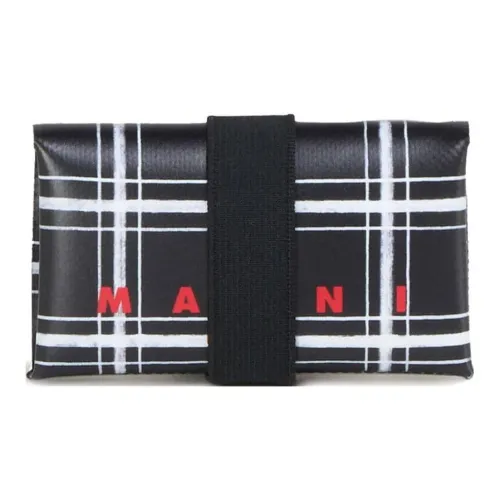 MARNI Tribeca Polyurethane Wallet Men's White/Black
