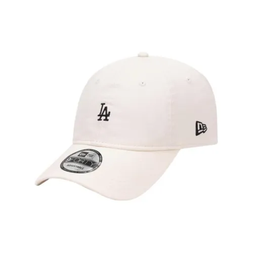 New Era Mini Logo LA Dodgers Unstructured Baseball Cap Cream