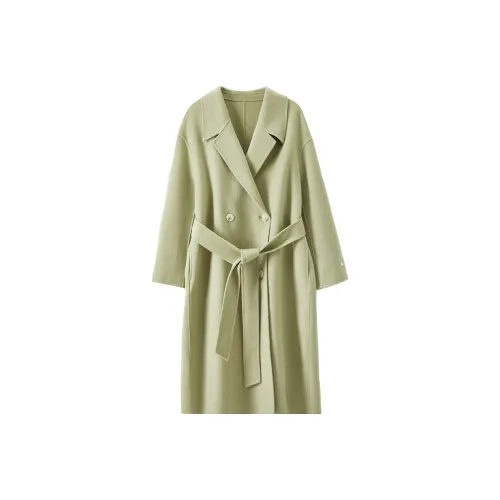 FANQIN Coats Women's Light Green