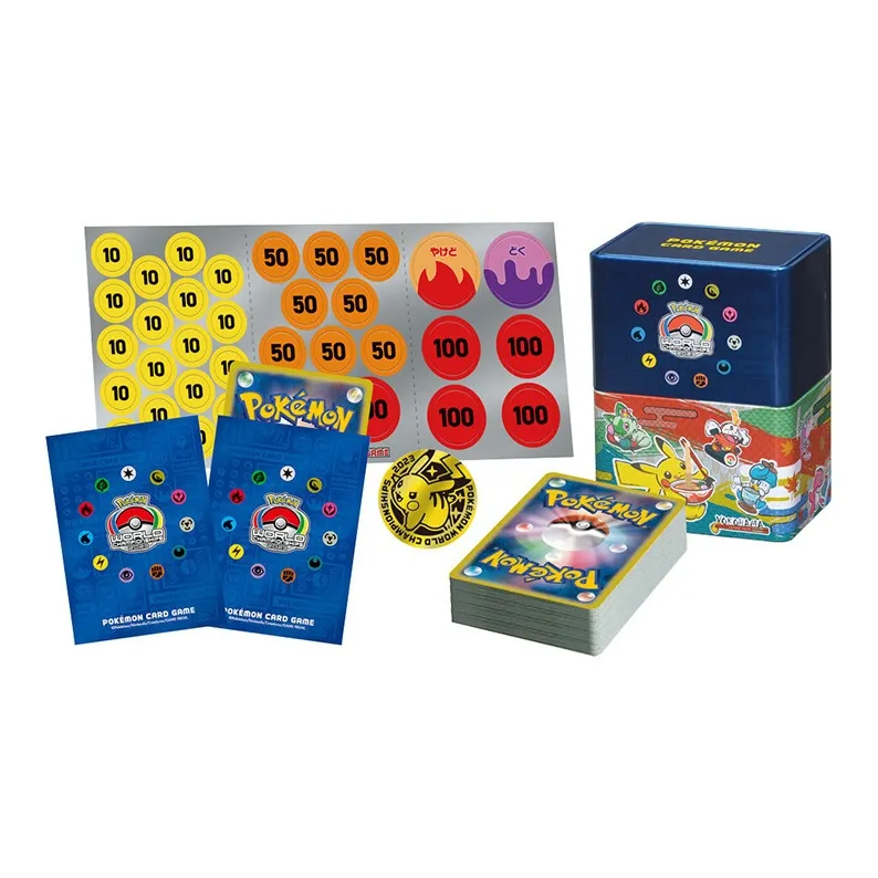 POKEMON World Championship 2023 Yokohama Commemorative Plaque Set Pikachu Japan Version Battle Cards 1 Box-1