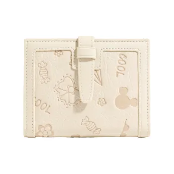 AILUXI Synthetic Leather Women's Card Holder Wallet Women's Milkshake White