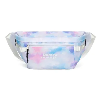 LOVERPUSS Polyester Crossbody Bag Sling Bag Fanny Pack Regular Unisex Dazzling Color White