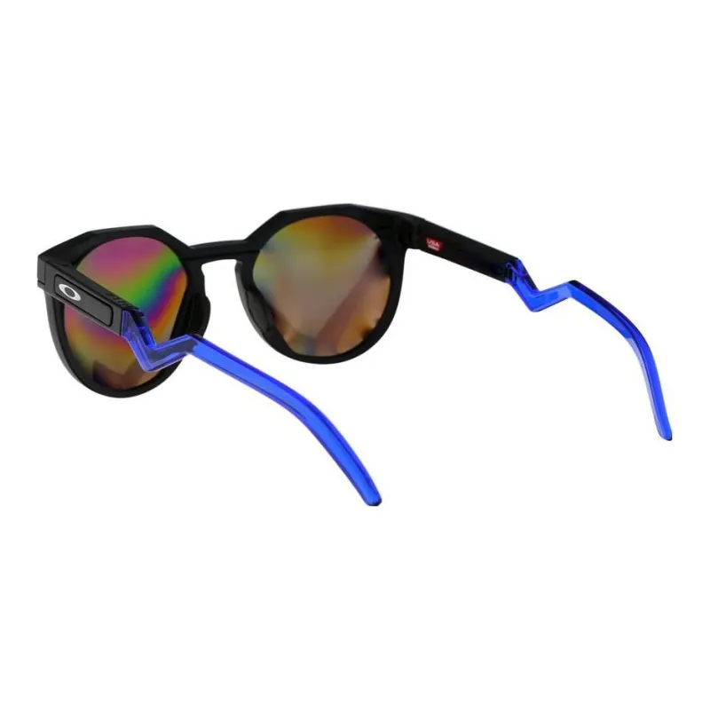 Oakley Acetate Round Sunglasses Men's Black-3