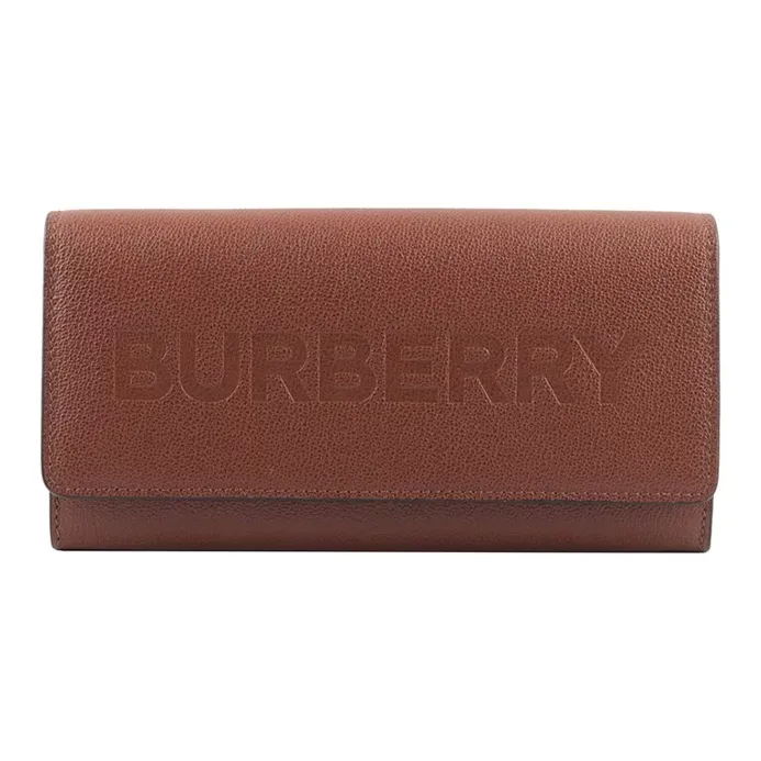 Burberry Cow Leather Wallet Unisex Caramel-0